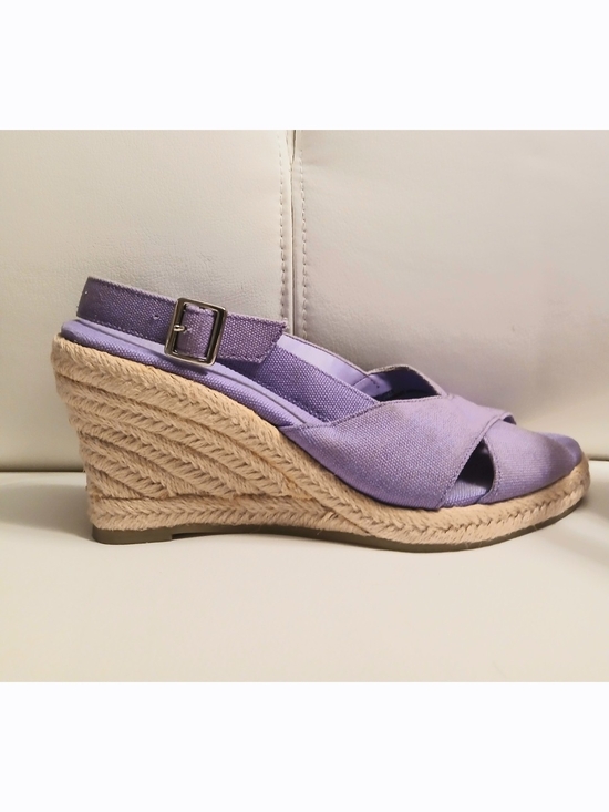 Coldwater Creek Shoes - Coldwater Creek Womens Lilac Espadrille Sandals Size 6M